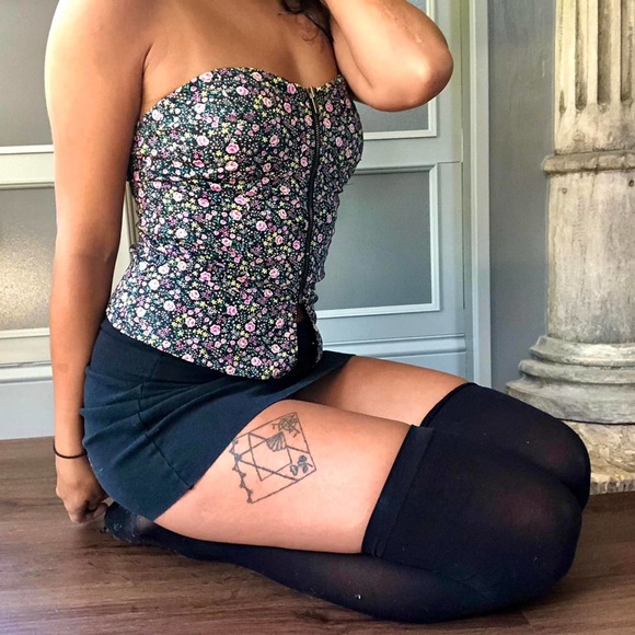 Ditsy floral y2k bustier - Picture 2 of 4